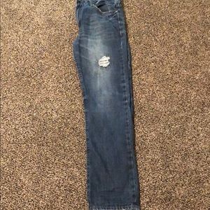 Black Company Relaxed Straight Blue Jeans